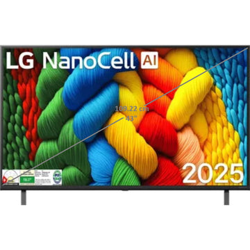 LG NANO83A6A 83A Series 4K Ultra HD ThinQ AI 4K Super Upscaling with Filmmaker Mode™ Dolby Atmos AI Magic Remote Control α7 AI Processor 4K Gen8 Processor WebOS 25 Smart Nanocell LED TV (2025 Edition, Black)